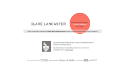 Desktop Screenshot of clarelancaster.com